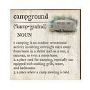 Campground Definition Wooden Sign | Wall Art Print on Real Wood | Lake House Home Decor