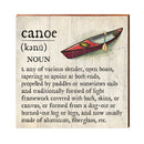 Canoe Definition Wooden Sign | Wall Art Print on Real Wood | Lake House Home Decor