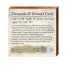 Chesapeake & Delaware Canal Definition Wooden Sign | Wall Art Print on Real Wood