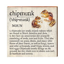 Chipmunk Definition Wooden Sign | Wall Art Print on Real Wood