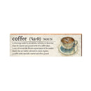 Coffee Definition Wooden Sign | Wall Art Print on Real Wood | Home Decor
