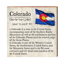 Colorado Definition Wooden Sign | Wall Art Print on Real Wood