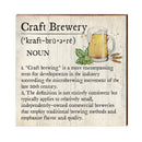 Craft Brewery Definition Wooden Sign | Wall Art Print on Real Wood | Home Decor