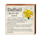 Daffodil Definition Wooden Sign | Wall Art Print on Real Wood | Home Decor