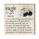 Eagle Definition Wooden Sign | Wall Art Print on Real Wood