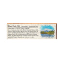 Estes Park, Colorado Definition Wooden Sign | Wall Art Print on Real Wood