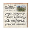 Mt. Evans, Colorado Definition Wooden Sign | Wall Art Print on Real Wood