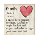 Family Definition Wooden Sign | Wall Art Print on Real Wood | Home Decor