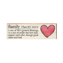 Family Definition Wooden Sign | Wall Art Print on Real Wood | Home Decor