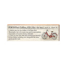 FOCO Fort Collins, Colorado Definition Wooden Sign | Wall Art Print on Real Wood