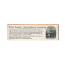 Forsyth Fountain, Georgia Definition Wooden Sign | Wall Art Print on Real Wood