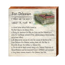 Fort Delaware Definition Wooden Sign | Wall Art Print on Real Wood