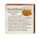 Fried Chicken Definition Wooden Sign | Wall Art Print on Real Wood | Home Decor