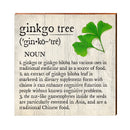 Ginko Tree Definition Wooden Sign | Wall Art Print on Real Wood | Home Decor