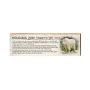 Mountain Goat Definition Wooden Sign | Wall Art Print on Real Wood | Cabin Lodge House Home Decor