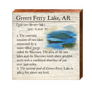 Greers Ferry Lake, Arkansas Definition Wooden Sign | Wall Art Print on Real Wood