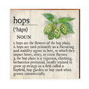 Hops Definition Wooden Sign | Wall Art Print on Real Wood | Home Decor