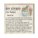 Ice Cream Definition Wooden Sign | Wall Art Print on Real Wood | Home Decor