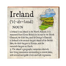 Ireland Definition Wooden Sign | Wall Art Print on Real Wood