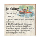 Jet Skiing Definition Wooden Sign | Wall Art Print on Real Wood | Lake House Home Decor