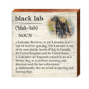 Black Lab Definition Wooden Sign | Wall Art Print on Real Wood | Dog Home Decor