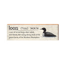 Loon Definition Wooden Sign | Wall Art Print on Real Wood | Lake House Home Decor