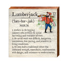 Lumberjack Definition Wooden Sign | Wall Art Print on Real Wood | Home Decor