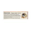 Marmot Definition Wooden Sign | Wall Art Print on Real Wood