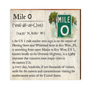 Mile Zero, Florida Definition Wooden Sign | Wall Art Print on Real Wood