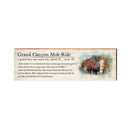Grand Canyon Mule Ride Definition Wooden Sign | Wall Art Print on Real Wood