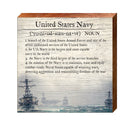 United States Navy Definition Wooden Sign | Wall Art Print on Real Wood | Home Decor