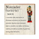Nutcracker Definition Wooden Sign | Wall Art Print on Real Wood | Christmas Holiday Decor