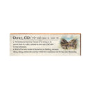 Ouray, Colorado Definition Wooden Sign | Wall Art Print on Real Wood