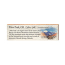 Pikes Peak, Colorado Definition Wooden Sign | Wall Art Print on Real Wood