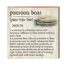 Pontoon Boat Definition Wooden Sign | Wall Art Print on Real Wood | Lake House Home Decor