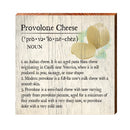 Provolone Cheese Definition Wooden Sign | Wall Art Print on Real Wood | Home Decor