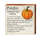 Pumpkin Definition Wooden Sign | Wall Art Print on Real Wood | Halloween Fall Home Decor