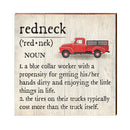 Redneck Definition Wooden Sign | Wall Art Print on Real Wood | Southern Red Truck Home Decor