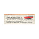 Redneck Definition Wooden Sign | Wall Art Print on Real Wood | Southern Red Truck Home Decor