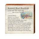 Rehoboth Beach Boardwalk, Delaware Definition Wooden Sign | Wall Art Print on Real Wood