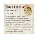 Santa Claus Definition Wooden Sign | Wall Art Print on Real Wood | Christmas Holiday Decor