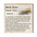 Sand Dune Definition Wooden Sign | Wall Art Print on Real Wood | Coastal Nautical Tropical Beach House Home Decor