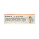 Seahorse Definition Wooden Sign | Wall Art Print on Real Wood | Coastal Tropical Nautical Beach House Home Decor