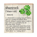 Shamrock Definition Wooden Sign | Wall Art Print on Real Wood | St. Patrick's Day Home Decor