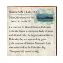Shadow Mountain Lake, Colorado Definition Wooden Sign | Wall Art Print on Real Wood