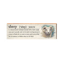 Sheep Definition Wooden Sign | Wall Art Print on Real Wood | Farmhouse Country Home Decor