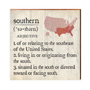 Southern Definition Wooden Sign | Wall Art Print on Real Wood | Southern Living Red Truck Home Decor