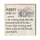 Supper Definition Wooden Sign | Wall Art Print on Real Wood | Home Decor