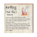 Surfing Definition Wooden Sign | Wall Art Print on Real Wood | Coastal Nautical Tropical Beach House Home Decor