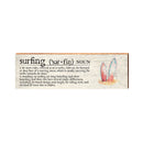 Surfing Definition Wooden Sign | Wall Art Print on Real Wood | Coastal Nautical Tropical Beach House Home Decor